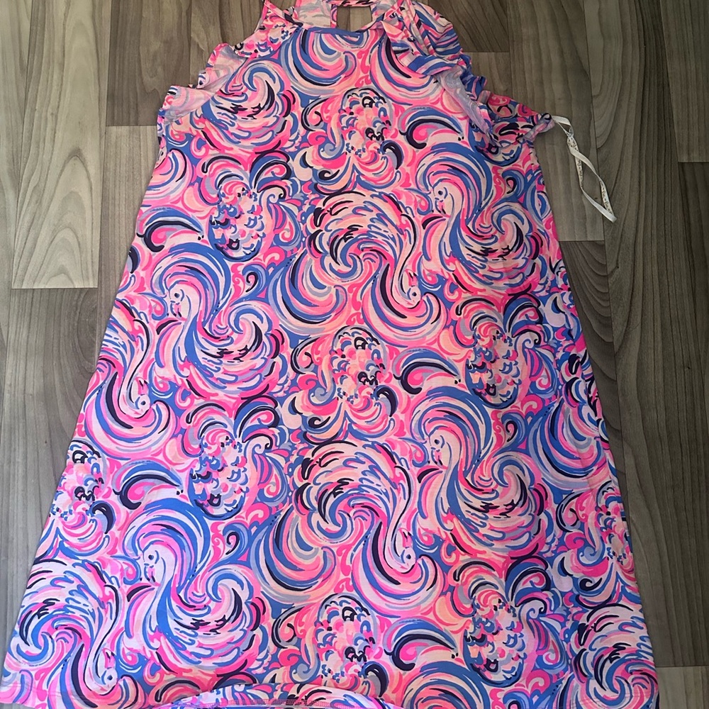 Lilly Pulitzer Pink and Blue Maxi Dress